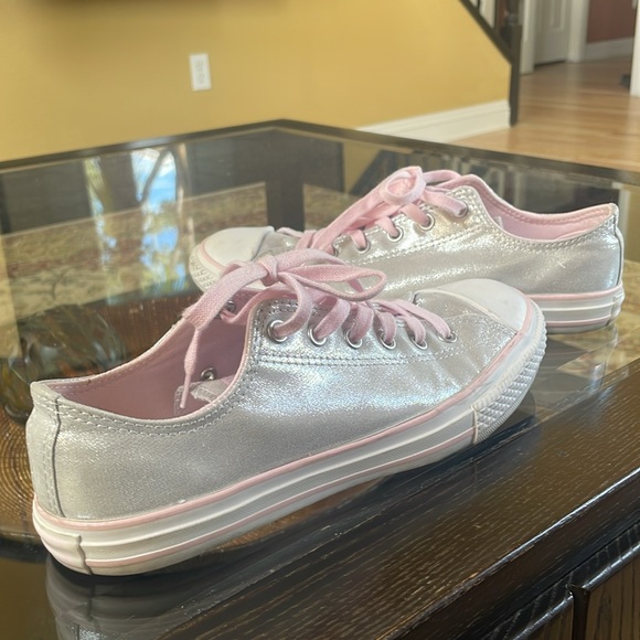 Converse youth metallic silver & light pink - Picture 3 of 4